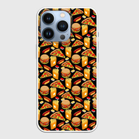 Чехол для iPhone 13 Pro с принтом Fast Food (Фастфуд) в Петрозаводске,  |  | burger | cheeseburger | fast food | hamburger | hot dog | pizza | taco burrito | блюдо | бургер | быстрое питание | гамбургер | еда | жратва | завтрак | корм | кушанье | макдоналдс | обед | перекус | пицца | пища | повар