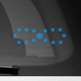 Наклейка на автомобиль с принтом Бесконечность снежинок в Петрозаводске, ПВХ |  | Тематика изображения на принте: год тигра | новый год | одежда бесконечность | одежда снег | приколы со снегом | принт снежики | снег | снежинки