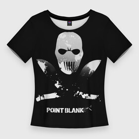 Женская футболка 3D Slim с принтом Point Blank Free Rebels в Петрозаводске,  |  | ctforce | free rebels | point blank | project blackout | динозавр | игры | миротворец | повстанец