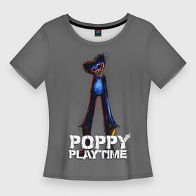 Женская футболка 3D Slim с принтом HUGGY WUGGY POPPY PLAYTIME в Петрозаводске,  |  | poppy playtime | игра | монстр | плэйтайм | попи плей тайм | попи плэй тайм | попиплейтам | попиплэйтайм | поппи плейтайм | поппиплэйтайм | хагги вагги | хаги ваги | хоррор
