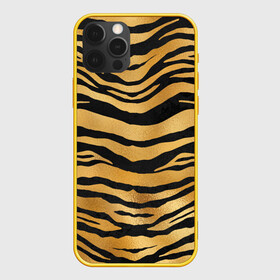 Чехол для iPhone 12 Pro с принтом Текстура шкуры тигра в Петрозаводске, силикон | область печати: задняя сторона чехла, без боковых панелей | 2022 | год тигра | новый год | новый год 2022 | символ года | тигр | тигренок | тигрица | тигры