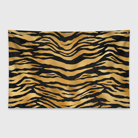 Флаг-баннер с принтом Текстура шкуры тигра в Петрозаводске, 100% полиэстер | размер 67 х 109 см, плотность ткани — 95 г/м2; по краям флага есть четыре люверса для крепления | 2022 | год тигра | новый год | новый год 2022 | символ года | тигр | тигренок | тигрица | тигры
