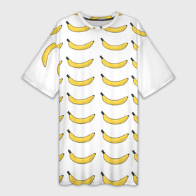 Платье-футболка 3D с принтом Крупный Банановый рай в Петрозаводске,  |  | fyfy | fyfys | hfq | банановыйрай | бананы | рай