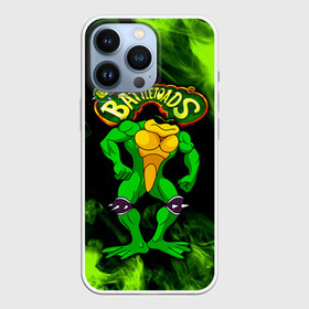 Чехол для iPhone 13 Pro с принтом Battletoads Rash в Петрозаводске,  |  | Тематика изображения на принте: battle toads | battletoads | frog | rash | toad | батл тодс | батлтоадс | батлтодс | боевые жабы | жаба | лягушка | реш | рэш