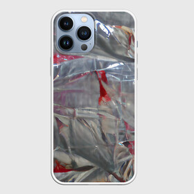 Чехол для iPhone 13 Pro Max с принтом Кровавая пленка в Петрозаводске,  |  | dexter | halloween | декстер | косплей | костюм | кровь | пленка | хелоуин