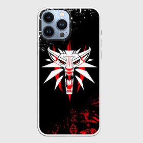 Чехол для iPhone 13 Pro Max с принтом ВЕДЬМАК ВОЛК LOGOBOMBING SYMBOL THE WITCHER в Петрозаводске,  |  | geralt | the witcher | the witcher wild hunt | witcher | wolf | аард | аксий | белый волк | бестиарий | ведьмак | ведьмак 3 | волк | геральт | игни | ирден | йенифер | каер морхен | квен | охотник | трисс | цири | школа волка