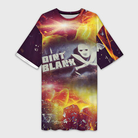 Платье-футболка 3D с принтом Point Blank  Black Fire в Петрозаводске,  |  | ncsoft | point blank разбитые стекла | zepetto | взрыв | патроны в огне | поинт бланк огонь