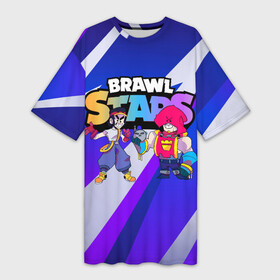 Платье-футболка 3D с принтом FANG  GROM BRAWL STARS в Петрозаводске,  |  | brawl | brawl stars | brawlstars | fang | grom | бравлстарс | гром | фанг | фанк | фэнг