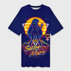 Платье-футболка 3D с принтом Сейлор Марс  Sailor Moon в Петрозаводске,  |  | Тематика изображения на принте: sailor moon | аниме | войны в мотросках | дай мне силу | луна в мотроске | лунная призма | манга | марс рэйко | призма марса | рэй хино | сейлор марс | сейлор мун | сейлормун
