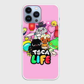 Чехол для iPhone 13 Pro Max с принтом Toca Boca | Тока Бока животные в Петрозаводске,  |  | toca boca | детская игра | игра | лого | логотип | персонажи | прикоснуться ко рту | тока бока