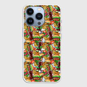 Чехол для iPhone 13 Pro с принтом Быстрое Питание и Напитки в Петрозаводске,  |  | Тематика изображения на принте: burger | cheeseburger | fast food | hamburger | hot dog | pizza | блюдо | бургер | быстрое питание | гамбургер | еда | жратва | завтрак | картошка фри | кола | корм | кушанье | макдоналдс | обед | перекус | пицца | пища | повар