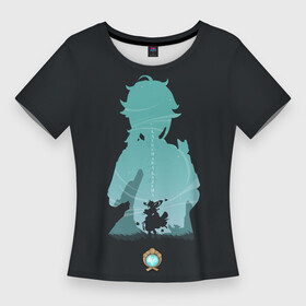 Женская футболка 3D Slim с принтом КАЭДЭХАРА КАЗУХА ГЕНШИН ИМПАКТ в Петрозаводске,  |  | anime | genshin impact | аниме | геншен импакт | геншин импакт | геншин эмпакт | геншинимпакт | игры | кадзуха | казуха | персонажи