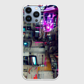 Чехол для iPhone 13 Pro Max с принтом Инженерия в Петрозаводске,  |  | 2077 | cyberpunk | cyberpunk 2077 | detroit | detroit become human | human | будущее | железо | инженер | киберпанк | неон | разноцветный | схема | техника | техногенный | тренд | фантастика | энергия | яркий