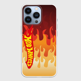 Чехол для iPhone 13 Pro с принтом Hot Wheels | Fire 2D в Петрозаводске,  |  | Тематика изображения на принте: auto | bone shaker | hot wheels | logo | mattel | rd02 | twin mill | авто | автомобиль | ам | горячие колёса | лого | логотип | хот велс | эмблема