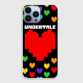 Чехол для iPhone 13 Pro Max с принтом UNDERTALE HEART COLOR HEROES в Петрозаводске,  |  | asriel dreemurr | chara | frisk | gaster blaster | heart | sans | undertale | азриэль дримурр | андертейл | гастер | меттатон | санс | сердце | фриск | чара