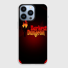 Чехол для iPhone 13 Pro с принтом DARKEST DUNGEON ФАКЕЛ В ОГНЕ в Петрозаводске,  |  | abomination | antiquarian | arbalest | bounty hunter | colour of madness | crimson court | crusader | darkest dungeon | game | grave robber | hellion | highwaym | logo | roguelike | shieldbreaker | the shieldbreaker | игра | лого | лог