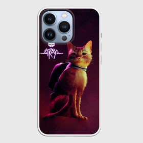Чехол для iPhone 13 Pro с принтом Stray   Блуждающий кот в Петрозаводске,  |  | stray | блуждающий кот | бродить | игра про кота | потерявшийся кот | стрей | стрэй