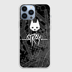 Чехол для iPhone 13 Pro Max с принтом Stray  кот бродяга в Петрозаводске,  |  | adventure | cat | computer game | emblem | inscription | kitten | logo | lost | stray | tramp | бродяга | заблудший | компьютерная игра | кот | котёнок | логотип | надпись | приключения | эмблема