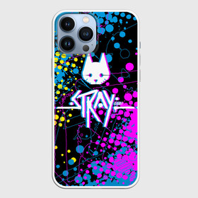 Чехол для iPhone 13 Pro Max с принтом Stray  кот бродяга. в Петрозаводске,  |  | adventure | cat | computer game | emblem | inscription | kitten | logo | lost | multicolored | neon text | out of focus | stray | tramp | бродяга | заблудший | компьютерная игра | кот | котёнок | логотип | надпись | неоновый текст | приключения