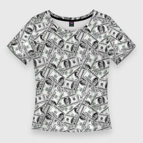 Женская футболка 3D Slim с принтом Миллионер (Millionaire) в Петрозаводске,  |  | Тематика изображения на принте: бабки | баксы | банк | банкноты | бизнес | богатство | брокер | бумажник | бюджет | валюта | взятка | вор | деньги | доллары | евро | зарплата | золото | казино | капитал | касса | копилка | кошелёк