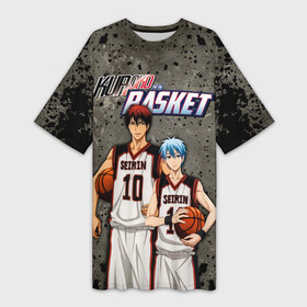 Платье-футболка 3D с принтом Kuroko no Basket, Kagami Taiga  Kuroko Tetsuya в Петрозаводске,  |  | kagami taiga | kuroko no basket | kuroko no basuke | kuroko s basketball | kuroko tetsuya | taiga kagami | tetsuya kuroko | аниме баскетбол | баскетбол куроко | кагами тайга | куроко | куроко тетсуя | куроку | тайга кагами | тетсуя куроко | те