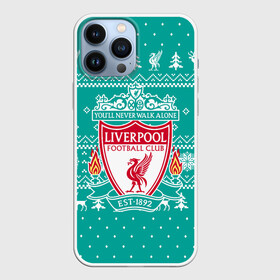 Чехол для iPhone 13 Pro Max с принтом НОВОГОДНИЙ СВИТЕР LIVERPOOL в Петрозаводске,  |  | 2022 | crhistmas | happy new year | lfc | liverpool | merry christmas | snow | sport | winter | winter is coming | ynwa | зима | зима близко | ливерпуль | лфк | новогодний | новый год | новый год 2022 | праздник | рождество | свитер liver