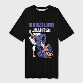 Платье-футболка 3D с принтом BRAZILIAN JIU JITSU  (BJJ) в Петрозаводске,  |  | brazilian jiu jitsu | fighter | jujutsu | karate | боевые искусства | боец | бои | бойцовский клуб | болевой приём | борьба | воин | джиу джитсу | дзюдзюцу | дзюдо | единоборства | карате | кимоно | рукопашный бой | сила