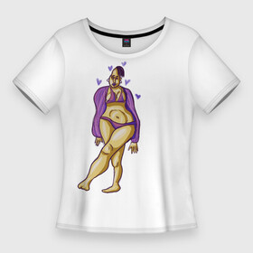 Женская футболка 3D Slim с принтом Пьянь болотная в Петрозаводске,  |  | влюбленная | влюбленная женщина | женщина | любовь