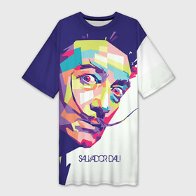 Платье-футболка 3D с принтом Salvador Dali  pop art в Петрозаводске,  |  | art | artist | crazy look | painting | portrait | salvador dali | surrealist | vertical mustache | вертикальные усы | живопись | искусство | портрет | сальвадор дали | сумасшедший взгляд | сюрреалист | художник