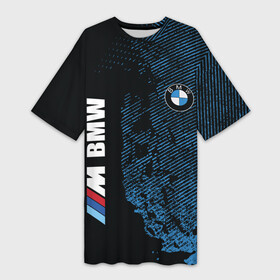 Платье-футболка 3D с принтом BMW M Series  Синий Гранж в Петрозаводске,  |  | auto | bmw | drift | germany | grunge | logo | m | mercedes | series | авто | автомобиль | бимер | бмв | бумер | бэмер | германия | грандж | гранж | дрифт | лого | логотип | машина | машины | мерс | мерседес | следы | тачка | шины