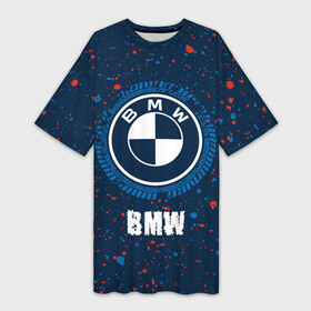 Платье-футболка 3D с принтом BMW  BMW + Брызги в Петрозаводске,  |  | auto | b m w | bmv | bmw | logo | m power | moto | paint | performance | power | series | sport | авто | б м в | бмв | брызги | краска | лого | логотип | марка | мото | перфоманс | символ | спорт