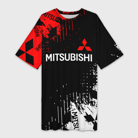 Платье-футболка 3D с принтом Mitsubishi Sport Pattern. в Петрозаводске,  |  | auto | mitsubishi | sport | авто | машины | митсубиси | митсубиши | спорт