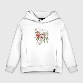 Детское худи Oversize хлопок с принтом Spring mood. Flower в Петрозаводске, френч-терри — 70% хлопок, 30% полиэстер. Мягкий теплый начес внутри —100% хлопок | боковые карманы, эластичные манжеты и нижняя кромка, капюшон на магнитной кнопке | 8 march | 8 марта | cool girl | feminism | flower | girl | woman | в подарок | весна | девочкам | девочке | женские | женщинам | женщине | март | праздник | фем | феминизм | цветочки | цветы