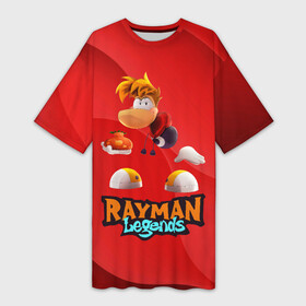 Платье-футболка 3D с принтом Rayman Red Legends в Петрозаводске,  |  | globox | rayman | rayman legends | глобокс | реймен | рэйман | рэймэн | человечек