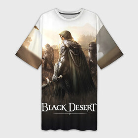 Платье-футболка 3D с принтом Battlefield BDO в Петрозаводске,  |  | black desert | black desert online | game | games | mmo | блэк десерт | блэк дисерт | игра | игры | ммо