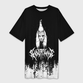 Платье-футболка 3D с принтом GHOSTEMANE Hip Hop Grunge  Гостмейн Лого в Петрозаводске,  |  | Тематика изображения на принте: gang | ghostemane | glitch | grunge | halloween | hiphop | monada | music | rap | trash | генг | гостмейн | гостмэйн | гранж | знак | меркури | монада | музыка | надпись | потертости | призрак | реп | рэп | символ | треш | хеллоуин | хипхоп