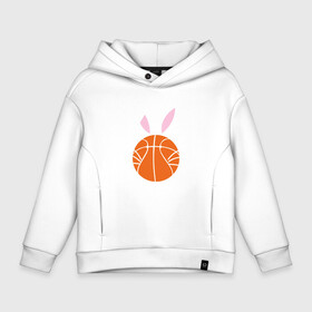 Детское худи Oversize хлопок с принтом Basketball Bunny в Петрозаводске, френч-терри — 70% хлопок, 30% полиэстер. Мягкий теплый начес внутри —100% хлопок | боковые карманы, эластичные манжеты и нижняя кромка, капюшон на магнитной кнопке | Тематика изображения на принте: basketball | bunny | game | nba | rabbit | sport | баскетбол | баскетболист | животные | заяц | игра | кролик | мяч | нба | спорт | спортсмен