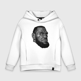 Детское худи Oversize хлопок с принтом Angry LeBron в Петрозаводске, френч-терри — 70% хлопок, 30% полиэстер. Мягкий теплый начес внутри —100% хлопок | боковые карманы, эластичные манжеты и нижняя кромка, капюшон на магнитной кнопке | basketball | game | james | kt | lakers | lebron | los angeles | nba | sport | баскетбол | баскетболист | джеймс | игра | леброн | лос анджелес | мяч | нба | спорт | спортсмен