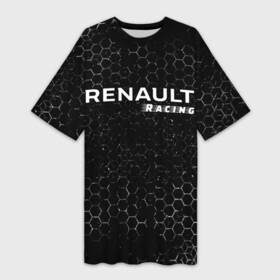 Платье-футболка 3D с принтом РЕНО  Racing  Графика в Петрозаводске,  |  | auto | logo | moto | racing | renault | sport | symbol | авто | автомобильные | кватро | лого | логотип | логотипы | марка | мото | рено | символ | соты | спорт | шильдик