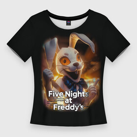 Женская футболка 3D Slim с принтом Five Nights at Freddy s: Security Breach  Ванни в Петрозаводске,  |  | 5 ночей с фредди | five nights at freddys | security breach | аниматроники | ванни | заяц | игра | компьютерная игра | кролик | фредди