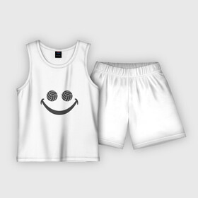 Детская пижама с шортами хлопок с принтом Smile Volleyball в Петрозаводске,  |  | game | smile | sport | volley | volleyball | волейбол | волейболист | волейболистка | игра | мяч | смайл | спорт | спортсмен | тренер | улыбка