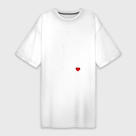 Платье-футболка хлопок с принтом Пусть будет так (перевод) в Петрозаводске,  |  | beatles | битлз | музыка | надпись | сердце | текст
