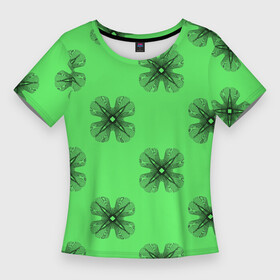 Женская футболка 3D Slim с принтом АБСТРАКТНАЯ ПРИЗМА в Петрозаводске,  |  | абстракция | геометрический | геометрия | зеленый | калейдоскоп | красочный | минималистский | призма | призма цветов | призматический | психоделический | радуга | розовый | синий | современный