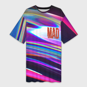 Платье-футболка 3D с принтом Neon pattern  Mad в Петрозаводске,  |  | color | fashion | mad | neon | pattern | мода | надпись | неон | паттерн | цвет