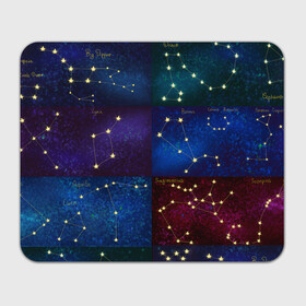 Прямоугольный коврик для мышки с принтом Созвездия Северного полушария летом в Петрозаводске, натуральный каучук | размер 230 х 185 мм; запечатка лицевой стороны | constellations | galaxy | stars | вселенная | звезды | небо | ночное | полушарие | северное | созвездия