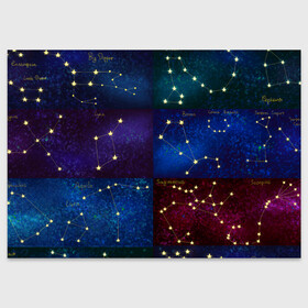 Поздравительная открытка с принтом Созвездия Северного полушария летом в Петрозаводске, 100% бумага | плотность бумаги 280 г/м2, матовая, на обратной стороне линовка и место для марки
 | constellations | galaxy | stars | вселенная | звезды | небо | ночное | полушарие | северное | созвездия