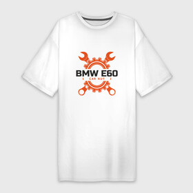 Платье-футболка хлопок с принтом BMW E60 в Петрозаводске,  |  | auto | bmw | car | driver | авто | автомобиль | бмв | водитель | дорога | машина | скорость