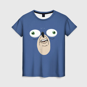 Женская футболка 3D с принтом Смешной Ежик в Петрозаводске, 100% полиэфир ( синтетическое хлопкоподобное полотно) | прямой крой, круглый вырез горловины, длина до линии бедер | ежик | игры | смешные | соник | фильмы