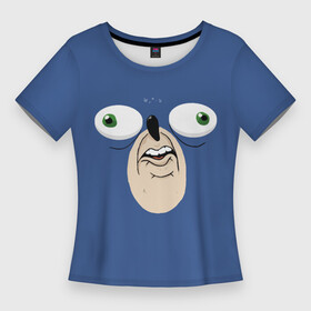 Женская футболка 3D Slim с принтом Смешной Ежик в Петрозаводске,  |  | ежик | игры | смешные | соник | фильмы