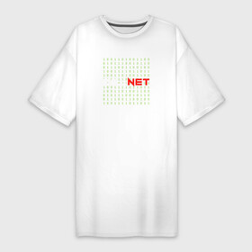 Платье-футболка хлопок с принтом KILLNET матрица в Петрозаводске,  |  | hack | it | killnet | xacker | матрица | программист | сис админ | хакер